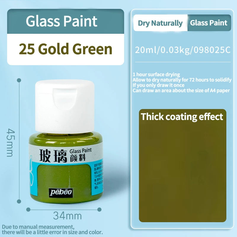 Botella de colores de pintura acrílica, 24 colores, 20/25 ml, pigmento de Graffiti hecho a mano DIY para dibujo de artista, pintura de Color agua de vidrio Gouache