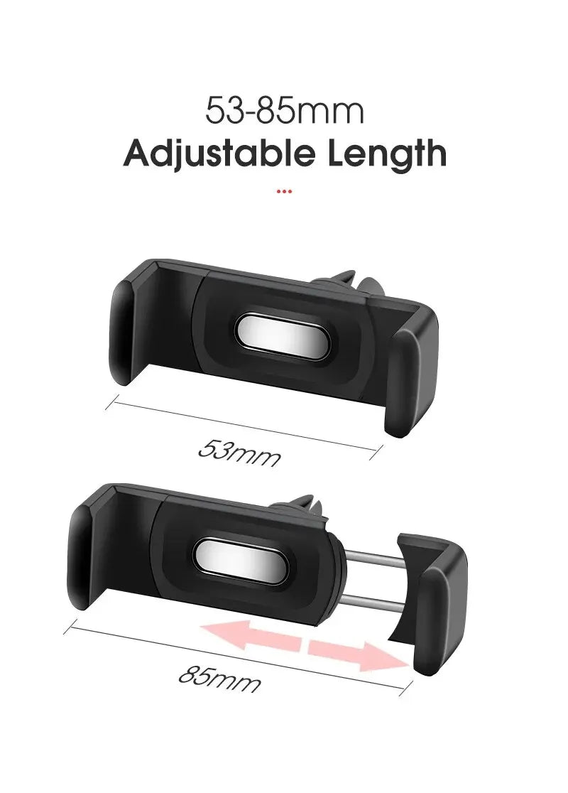 Soporte Universal para teléfono móvil, Clip de montaje para salida de aire de coche, soporte para teléfono móvil ABS, soporte para teléfono para coche, accesorios interiores