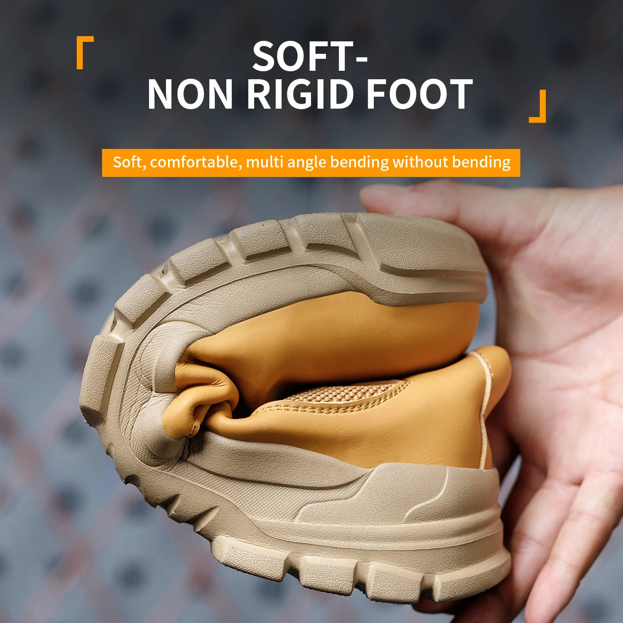 Botas de trabajo de seguridad impermeables para hombre, zapatos con punta de acero, botas tácticas de senderismo y aventura al aire libre, antiimpacto y antipinchazos