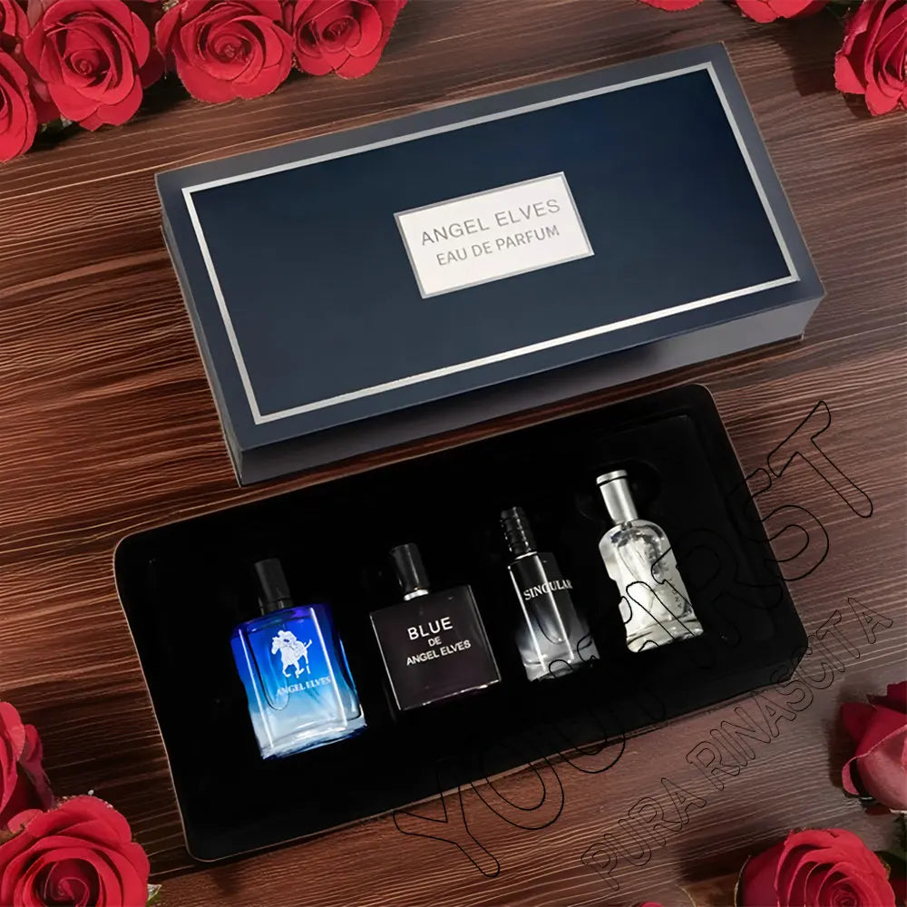 Perfume de marca para hombre con fecha, 120ml, Perfumes de feromonas masculinos duraderos y encantadores, Perfume en aerosol para hombre, caja de regalo para hombre, juego de 4 Uds. Nuevo