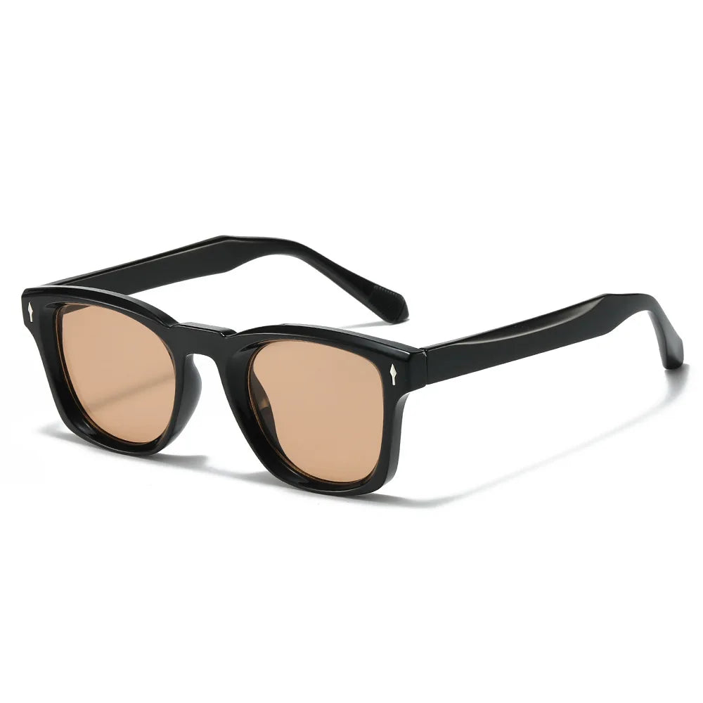 2025 Nuevas gafas de sol cuadradas para hombres Arrove Docration Fashion Simplify Gafas de sol unisex UV400 Adecuado para una escena versátil