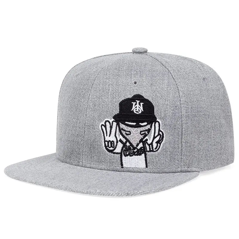 Gorras de béisbol Retro con bordado de marca para hombres y mujeres, Snapbacks de hueso, sombreros deportivos negros, gorra de Hip Hop de arte callejero
