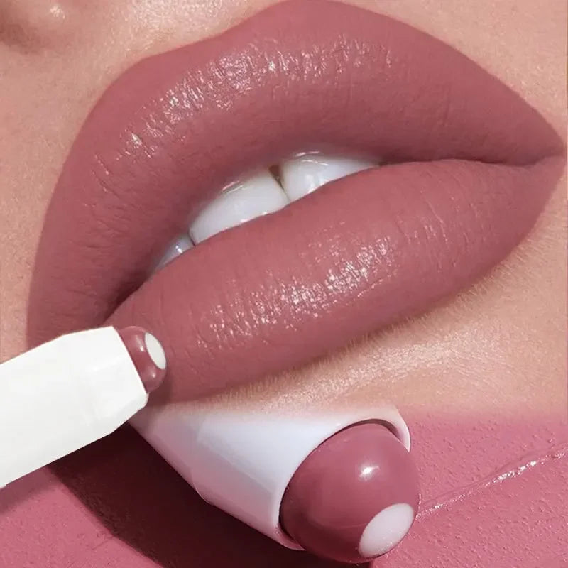 Pintalabios de sándwich Nude, bálsamo labial hidratante de larga duración, Copa antiadherente, esmalte de labios, maquillaje, Base de brillo de labios hidratante