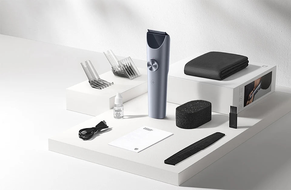NUEVA Máquina Cortapelos MIJIA 2, Recortadora de Barba Profesional, Máquina de Corte de Pelo Inalámbrica Impermeable IPX7, Mijia Clipper 2