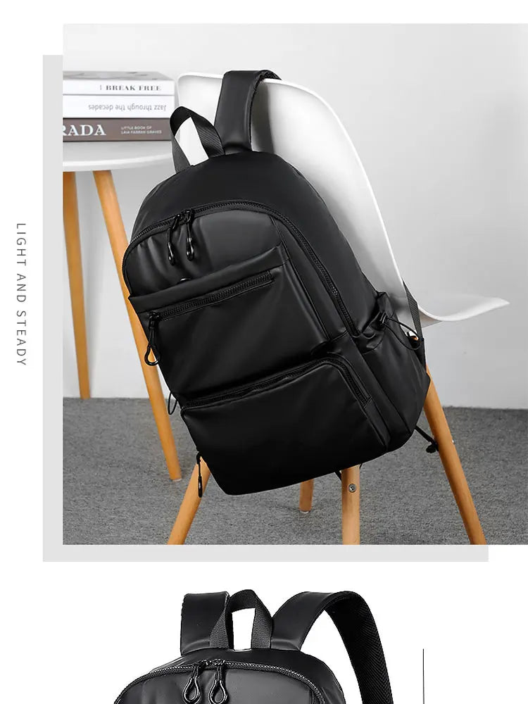 Mochila para ordenador de 14 pulgadas, mochila sencilla y duradera de gran capacidad para hombre, mochila de viaje ligera para hombre, mochila escolar para estudiantes