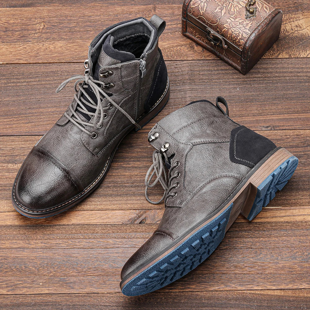Talla 7-13 Botines para hombre Botas de cuero para hombre Bota de marca para hombre # AL605