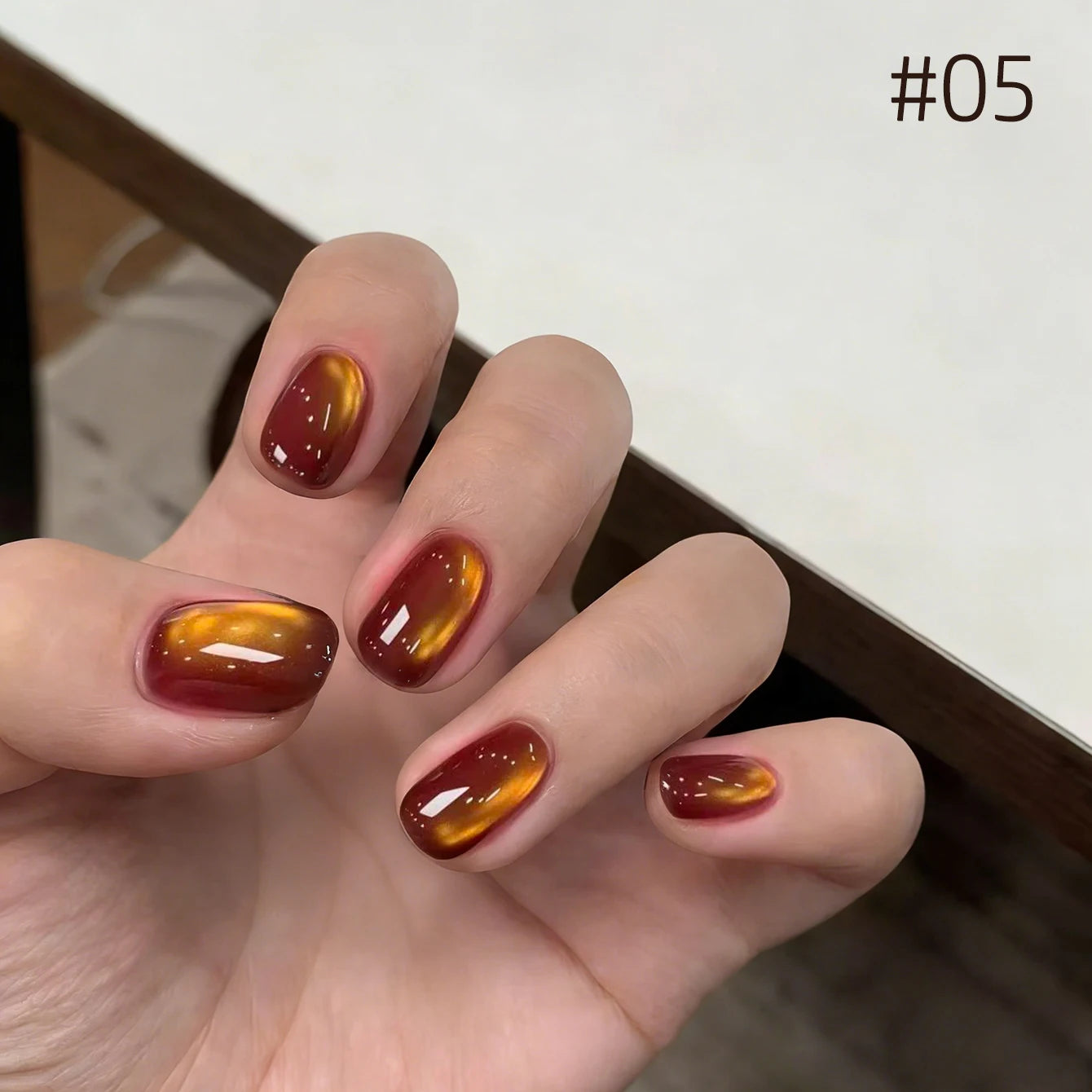 1-12 Uds. Esmalte de Uñas en Gel Magnético Ojo de Gato Marrón con Luz Azul, Larga Duración, Novedad 2026, Suministros para Uñas, Arte de Uñas, Venta Caliente