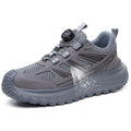 Zapatos de seguridad para el trabajo para mujeres y hombres, zapatillas de trabajo antipinchazos, zapatos indestructibles con botón giratorio, botas de trabajo antideslizantes