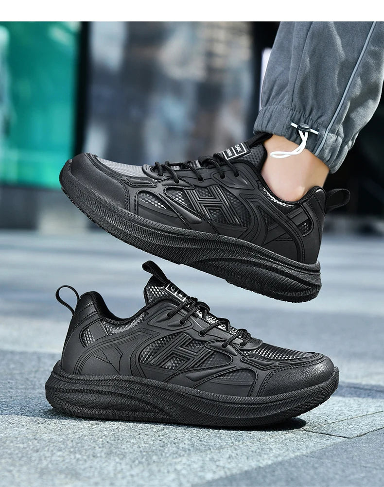 Zapatos de Chef de Hotel para las cuatro estaciones, transpirables, ligeros, antideslizantes, impermeables, a prueba de aceite, zapatos de trabajo de cocina, calzado deportivo informal para exteriores para hombre