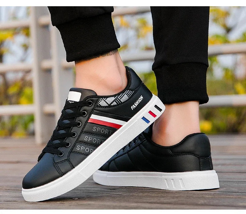 Zapatillas Casuales para Hombre 2026, Nuevas Zapatillas Blancas con Cordones a la Moda, Zapatos Deportivos Cómodos para Estudiantes, Tallas Grandes, Zapatillas Vulcanizadas