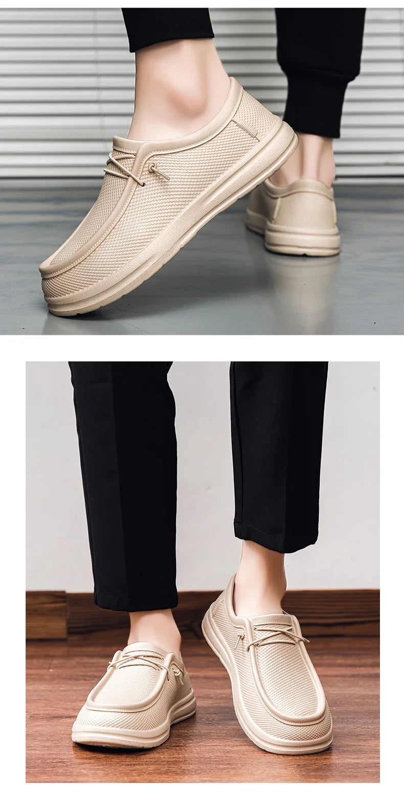 Zapatos de trabajo de cocina para hombre, zapatos de Chef impermeables antideslizantes, zapatos de trabajo informales a la moda para hombre, zapatos de agua para exteriores de talla grande 40-47