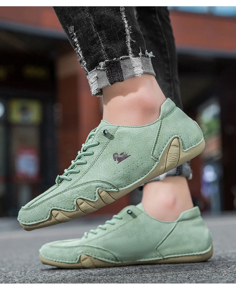 Zapatos de hombre para las cuatro estaciones, nuevos zapatos informales de talla grande, zapatos transpirables de suela suave a la moda para exteriores, zapatos deportivos para caminar para hombre