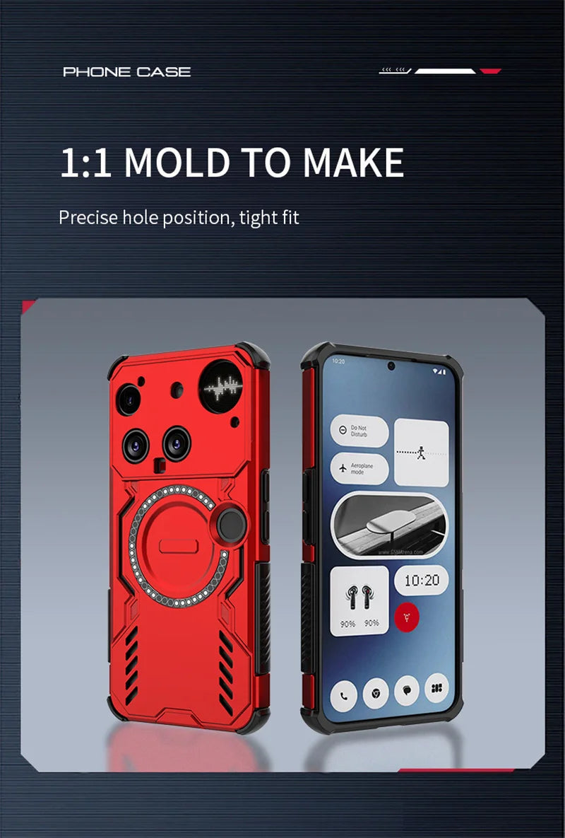 Funda de disipación de calor para Nothing Phone 3 3a Lite 4a Pro, protección de lente, carga inalámbrica magnética, carcasa trasera, Funda Coque