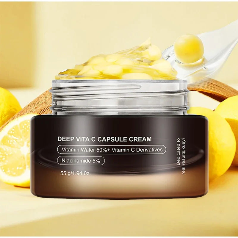 Marca Vc cápsula crema para arrugas nuevo colágeno hidratación profunda reafirmante brillo piel Facial delicada crema suave