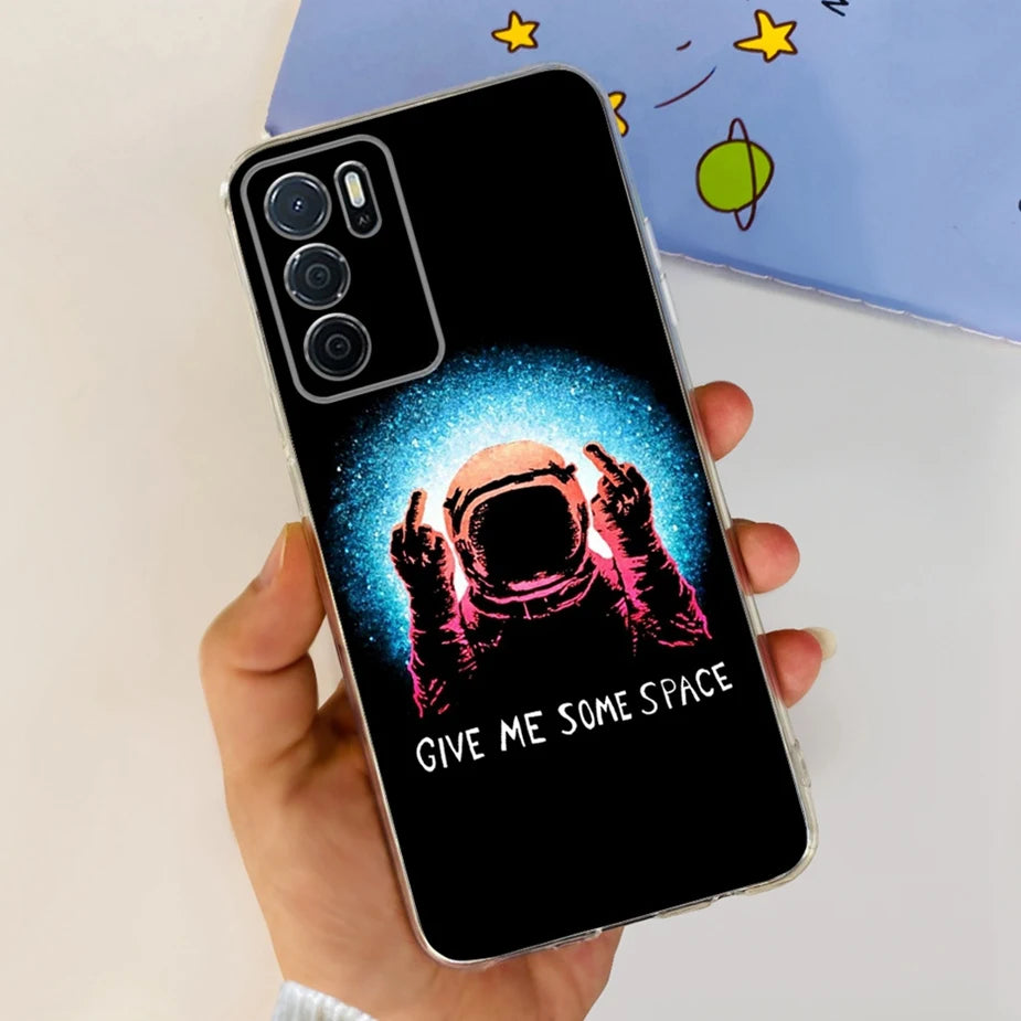 Para Oppo A16 A16s funda elegante pintada contraportada suave funda de teléfono delgada para Oppo A16s OppoA16 s CPH2269 Coque Fundas carcasa de parachoques