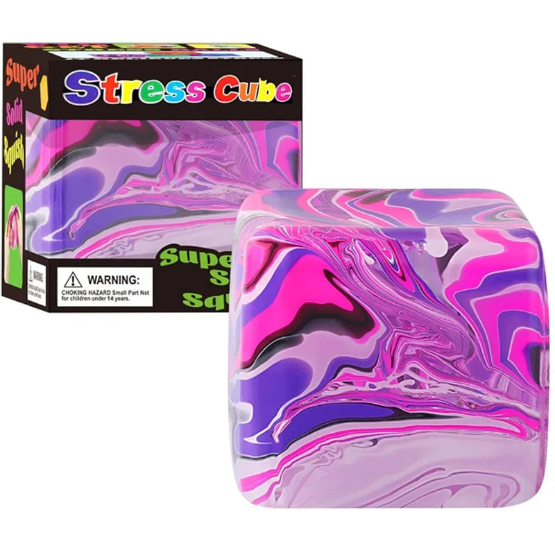 Juguete Sensorial Antiestrés Ice Cube, Conejito Adorable para Aliviar el Estrés, Juguete Blandito para Apretar, Juguetes de Descompresión para TDAH, Regalo.