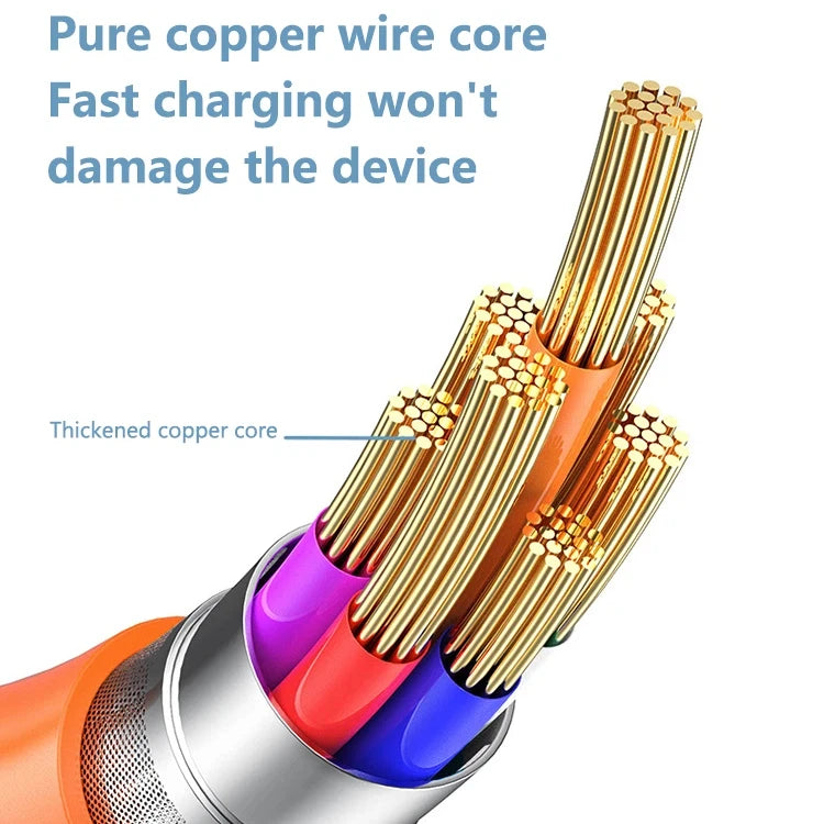 Nuevo Cable de Silicona Líquida Tipo C de Carga Súper Rápida PD de 120w 6A, Cable USB de Carga Rápida de 1M 1.5M 2M, Cable USB C a C