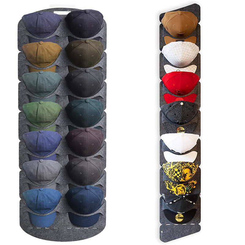 Estante de almacenamiento de sombreros de fieltro, soporte para gorra, Clip para bolsa de pared, organizador de armario, gorra de viaje con visera de béisbol, estantes para sombreros de montaje en pared, nuevo