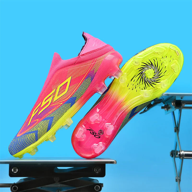 Nuevas botas de fútbol para hombres, zapatos de fútbol antideslizantes de alta calidad, tacos para césped, zapatillas de fútbol sala de alta calidad, zapatillas de deporte para interiores, superventas al aire libre