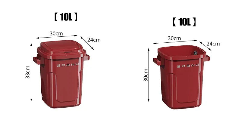 Contenedor de Basura de Cocina de Gran Capacidad con Ruedas y Tapa para Uso Doméstico y Comercial, Fácil de Mover, No Es Necesario Agacharse