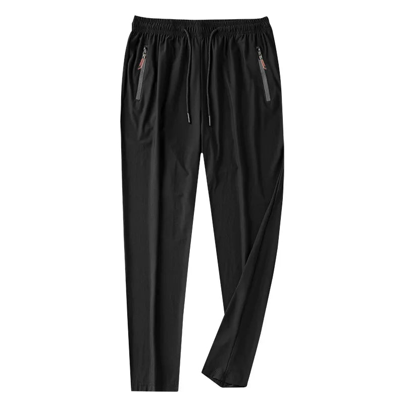 2025 Pantalones para correr para hombre Pantalones casuales finos de secado rápido Pantalones deportivos con bolsillos con cremallera Ropa deportiva Correr Pantalones deportivos para correr