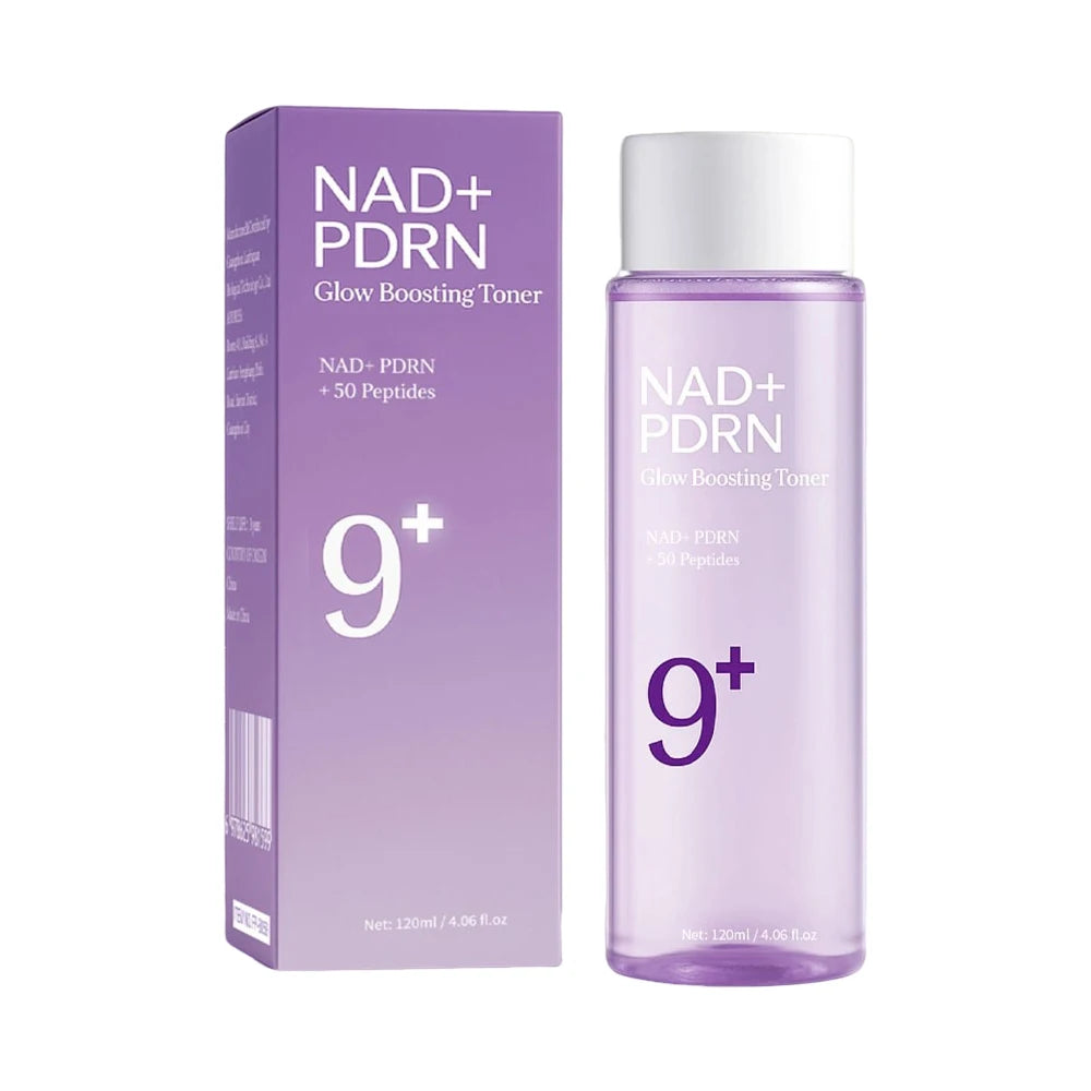 NAD+PDRN Tónico que aumenta el brillo, reafirmante, hidratante, elasticidad, desvanece las líneas finas, esencia hidratante para el cuidado de la piel para pieles secas, 120ML