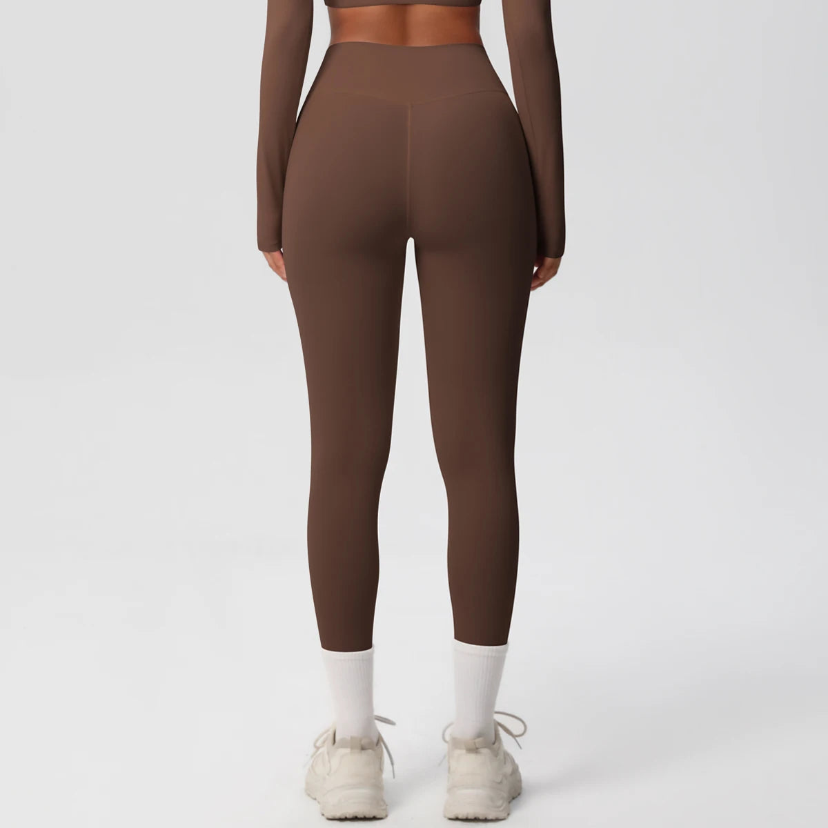 Mallas de Yoga de cintura alta para mujer, mallas con sensación desnuda, Fitness, correr, pantalones de Yoga, mallas ajustadas de gimnasio energético, mallas de entrenamiento informales