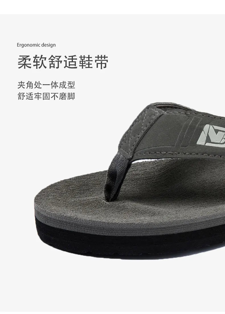 Chanclas informales para hombre, sandalias de playa, antideslizantes, planas, zapatos de casa para interiores, Verano