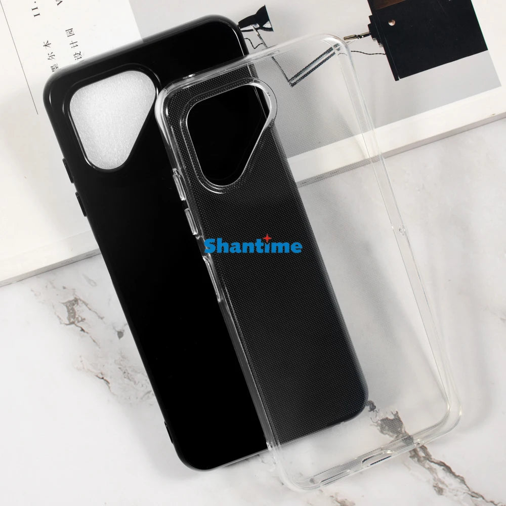 Funda blanda + paquete de 2 protectores de pantalla de vidrio templado para protección de cuerpo completo Fairphone 4