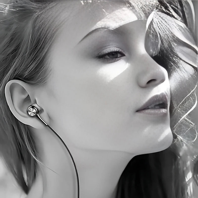 Auriculares intrauditivos con cable de 3,5mm, auriculares HIFI de graves pesados, Monitor deportivo, auriculares estéreo para música y videojuegos con micrófono