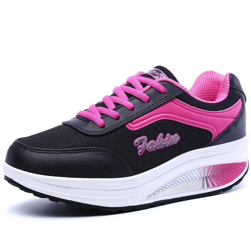 Zapatillas de deporte para Mujer, zapatos vulcanizados a la moda para Mujer, zapatos planos de alta calidad, zapatos para caminar para Mujer, Zapatillas de talla grande para Mujer