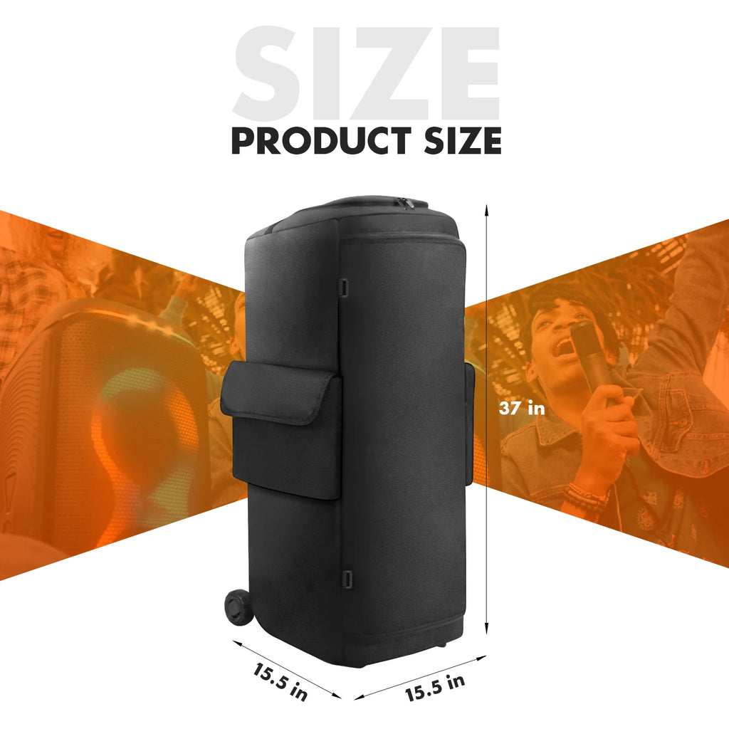 Para JBL Partybox 720 funda antipolvo para altavoz portátil con bolsillo para micrófono bolsa de almacenamiento para altavoz de doble cara resistente al desgaste para viajes al aire libre
