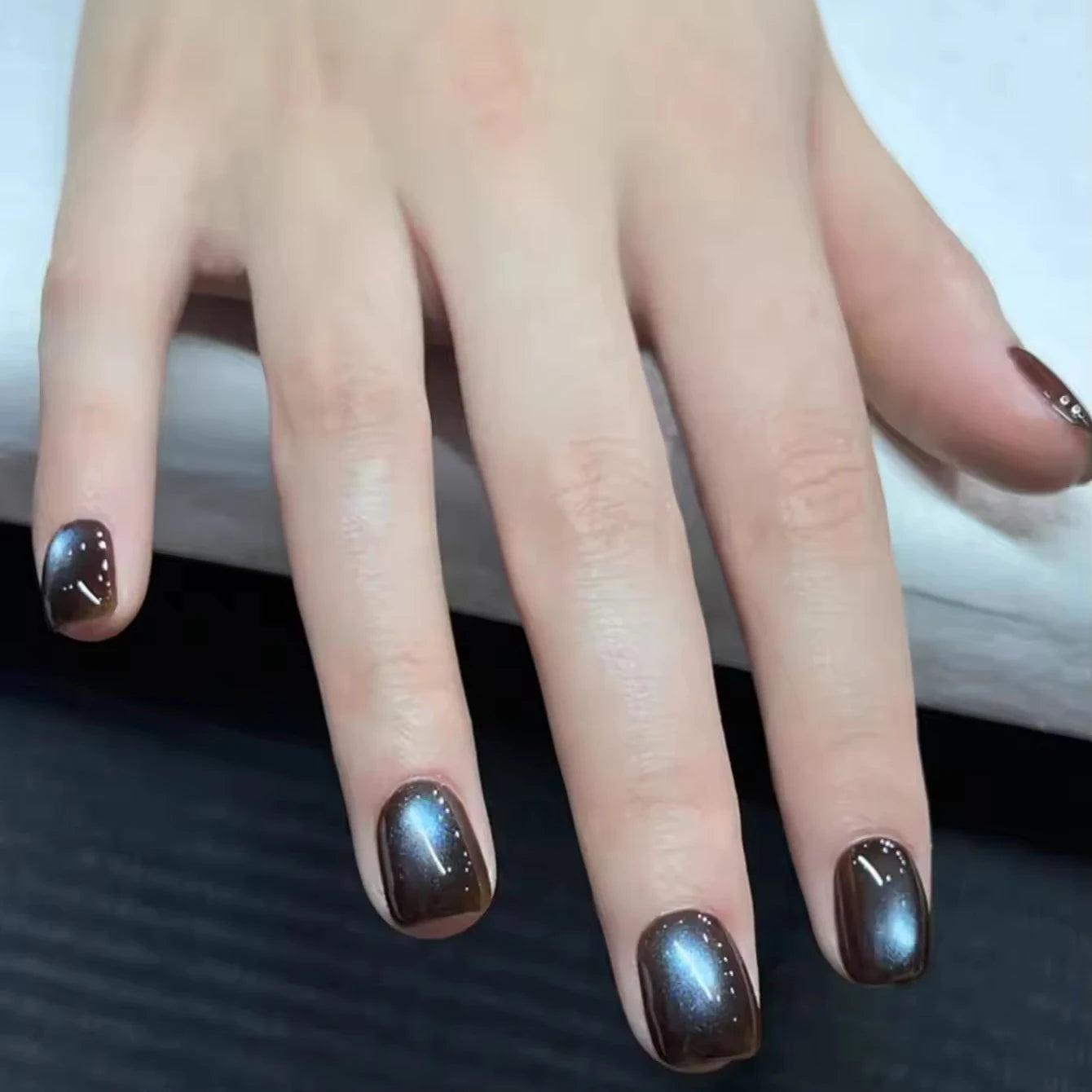 1-12 Uds. Esmalte de Uñas en Gel Magnético Ojo de Gato Marrón con Luz Azul, Larga Duración, Novedad 2026, Suministros para Uñas, Arte de Uñas, Venta Caliente
