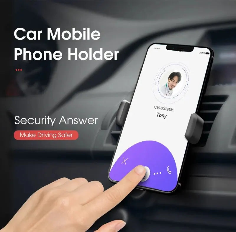Soporte Universal para teléfono móvil, Clip de montaje para salida de aire de coche, soporte para teléfono móvil ABS, soporte para teléfono para coche, accesorios interiores