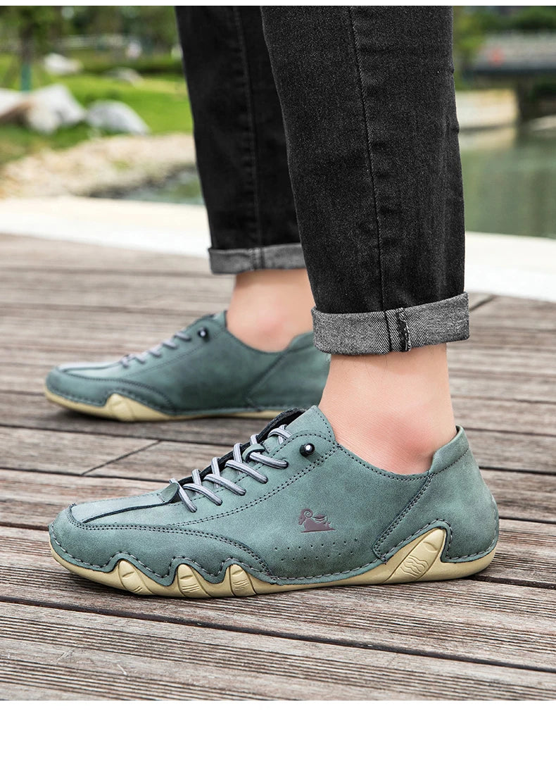Zapatos de hombre para las cuatro estaciones, nuevos zapatos informales de talla grande, zapatos transpirables de suela suave a la moda para exteriores, zapatos deportivos para caminar para hombre