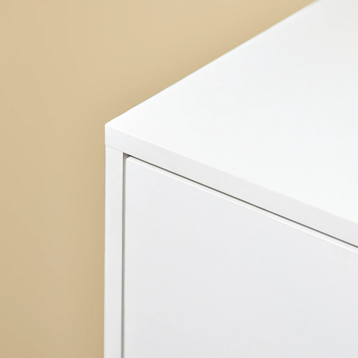 SoBuy FBT105-W mesa impresora con 2 cajones y 1 puerta archivos armario rollo contenedor carrito de oficina carrito lateral contenedor de oficina Blanco