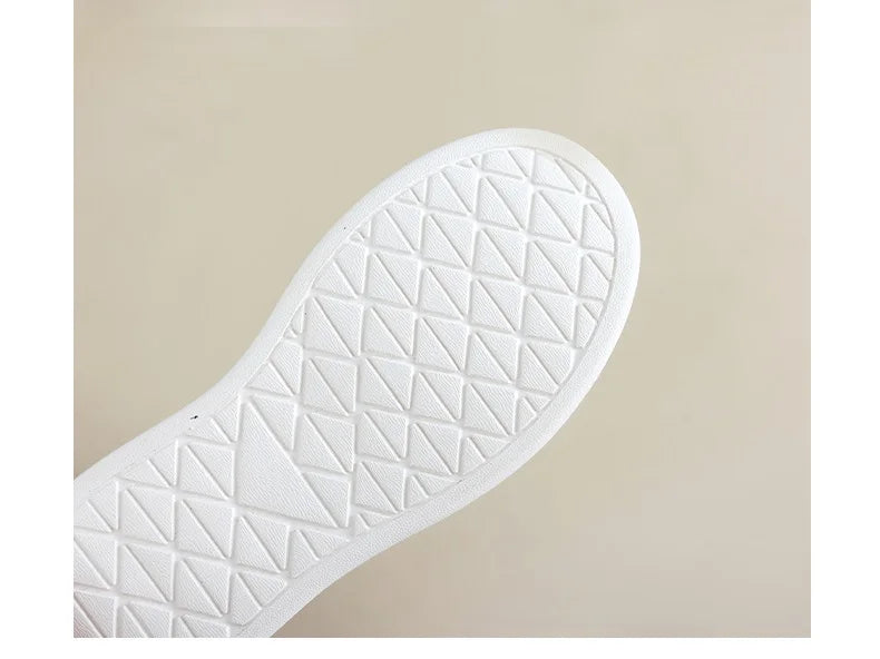 DRKANOL, zapatos de plataforma con suela gruesa y aumento de altura, zapatillas informales de cuero genuino para mujer, zapatos de tabla con gancho y bucle para mujer, color blanco