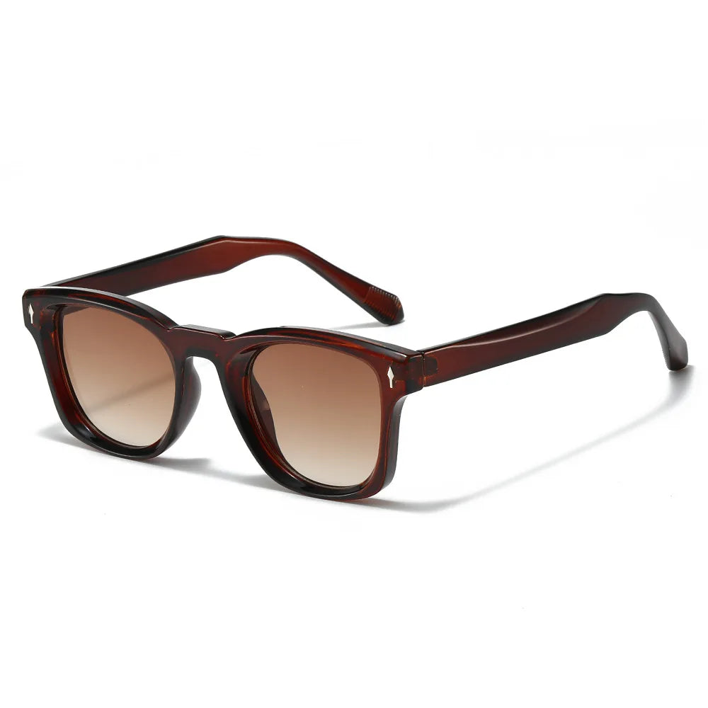 2025 Nuevas gafas de sol cuadradas para hombres Arrove Docration Fashion Simplify Gafas de sol unisex UV400 Adecuado para una escena versátil