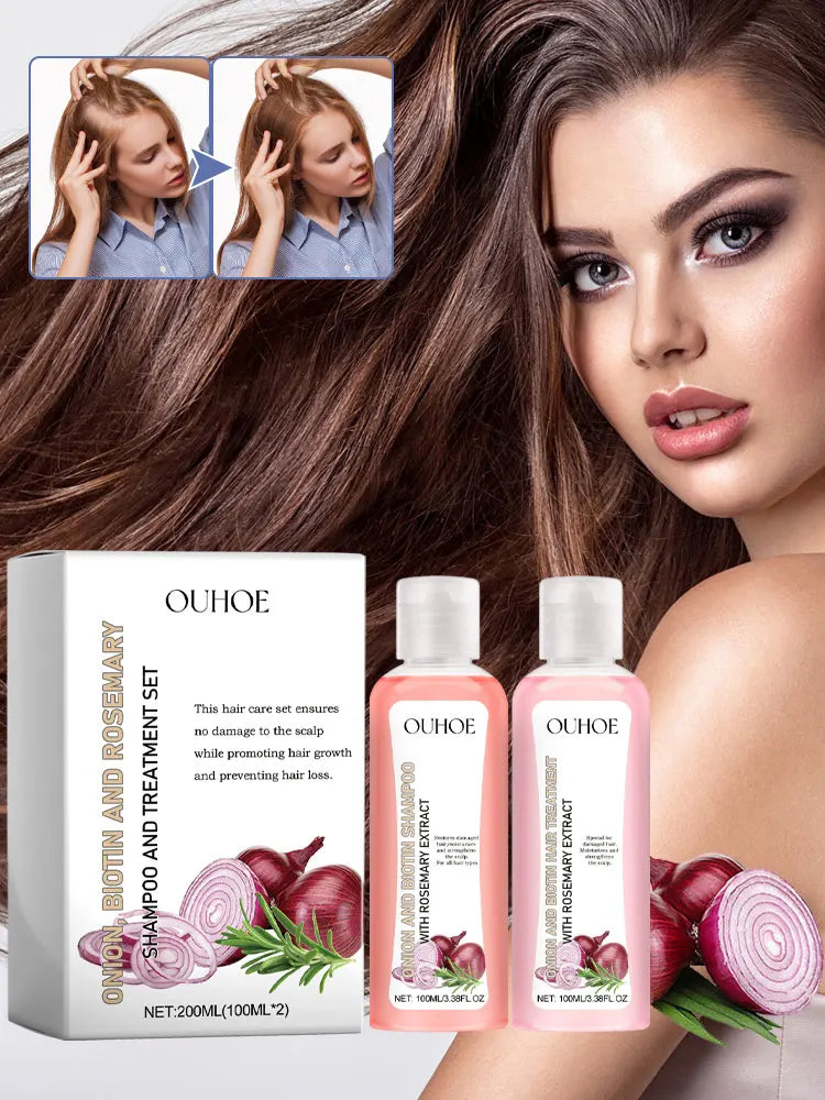 Biotina-Juego de champú de Romero para el cuidado del cabello, acondicionador para todo tipo de cabellos, libre de Parabeno, regalo para el cuidado del cabello saludable