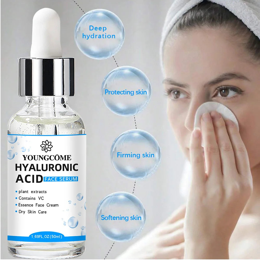 El ácido hialurónico ilumina el tono de la piel, reduce la piel seca hidratante Facial, hace que su piel suaviza productos coreanos para el cuidado de la piel
