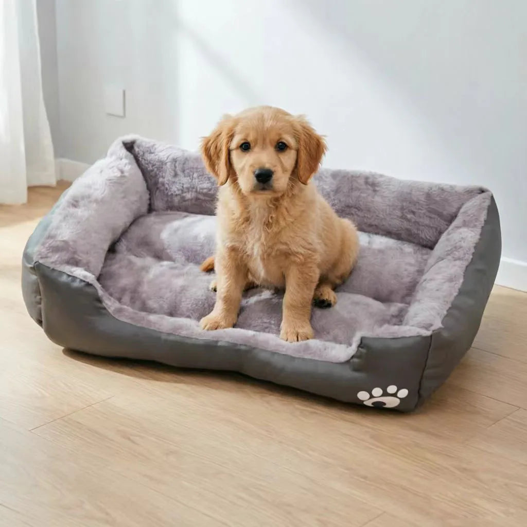 Cama Rectangular de Felpa Suave para Perros, Sofá Cálido Antideslizante para Gatos y Perros Pequeños, Cojín de Corduroy