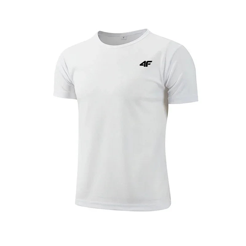 Camiseta de entrenamiento de ejercicio de verano para hombre, camiseta de manga corta transpirable de secado rápido de alta calidad, camisetas de baloncesto para gimnasio y maratón