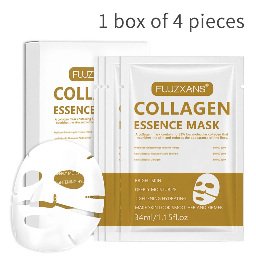 Mascarilla facial de colágeno para arrugas durante la noche, para el cuidado de la piel antienvejecimiento, hace que la apariencia de la piel, mascarilla hidratante más suave y más firme para mujeres
