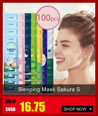 LAIKOU-mascarilla de suero labial de flor de cerezo, reparación de exfoliación de grietas secas, Reduce las líneas finas de los labios, esencia hidratante, cuidado de belleza Sakura, 8g