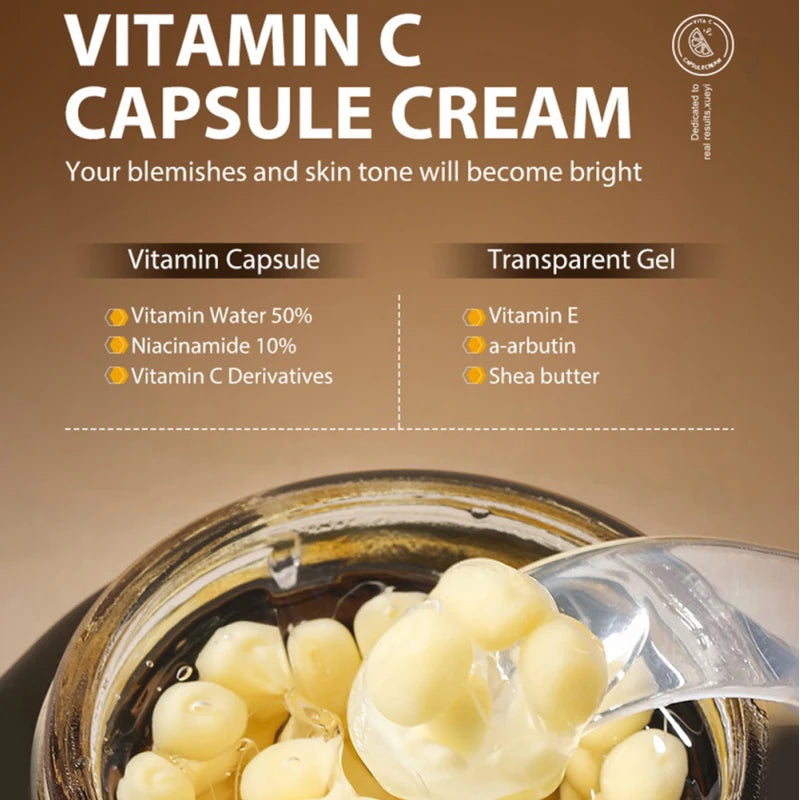 Marca Vc cápsula crema para arrugas nuevo colágeno hidratación profunda reafirmante brillo piel Facial delicada crema suave
