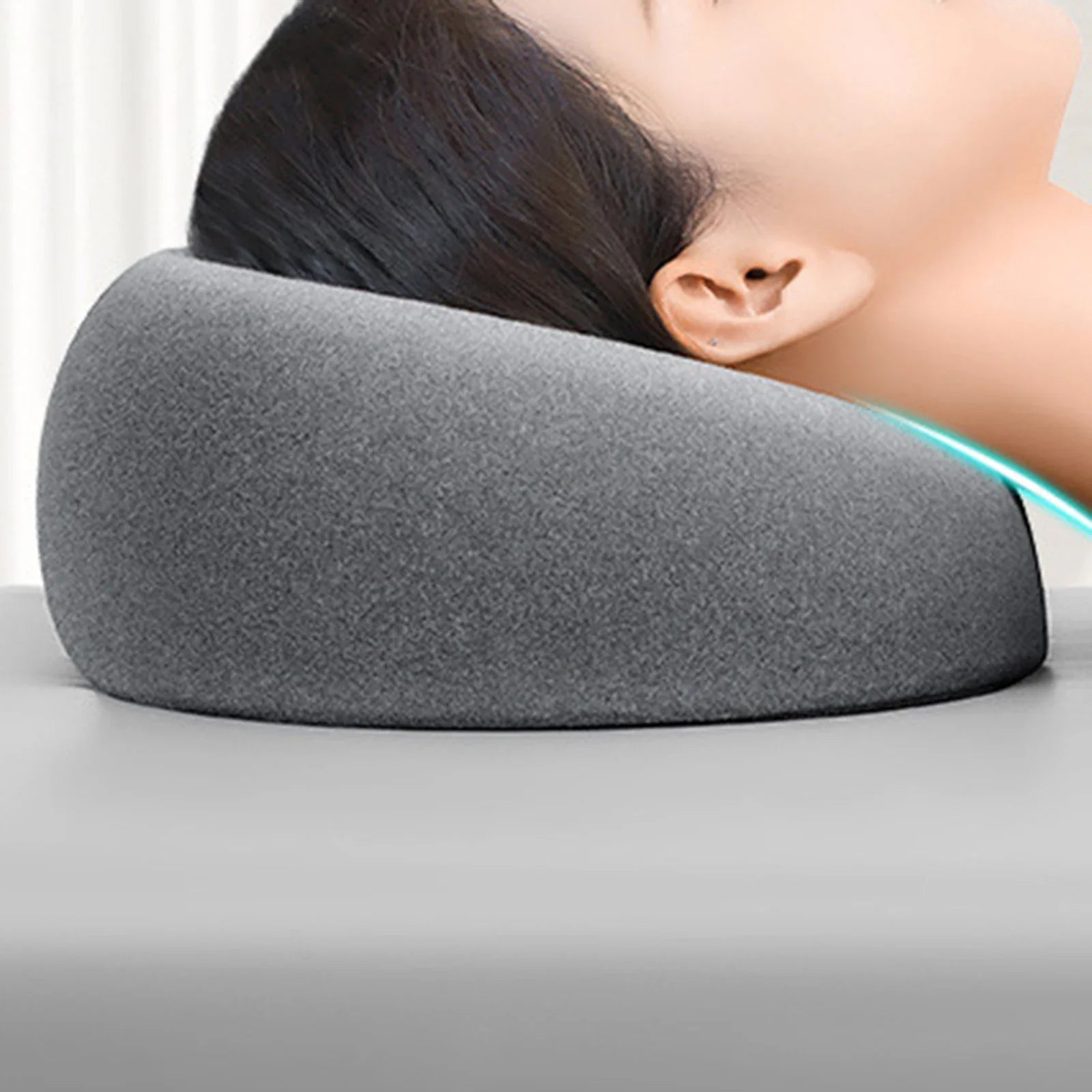 Almohada para la cara hacia abajo, almohada para la siesta de escritorio, comodidad de descanso propensa, espuma viscoelástica, ergonómica, reposacabezas de masaje para el hogar para salón de belleza