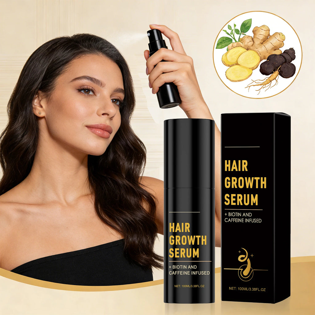 Suero para el crecimiento del cabello, fortalece las raíces del cabello, promueve el recrecimiento del cabello, anticaída del cabello, nutre el cuero cabelludo, repara el cuidado del cabello