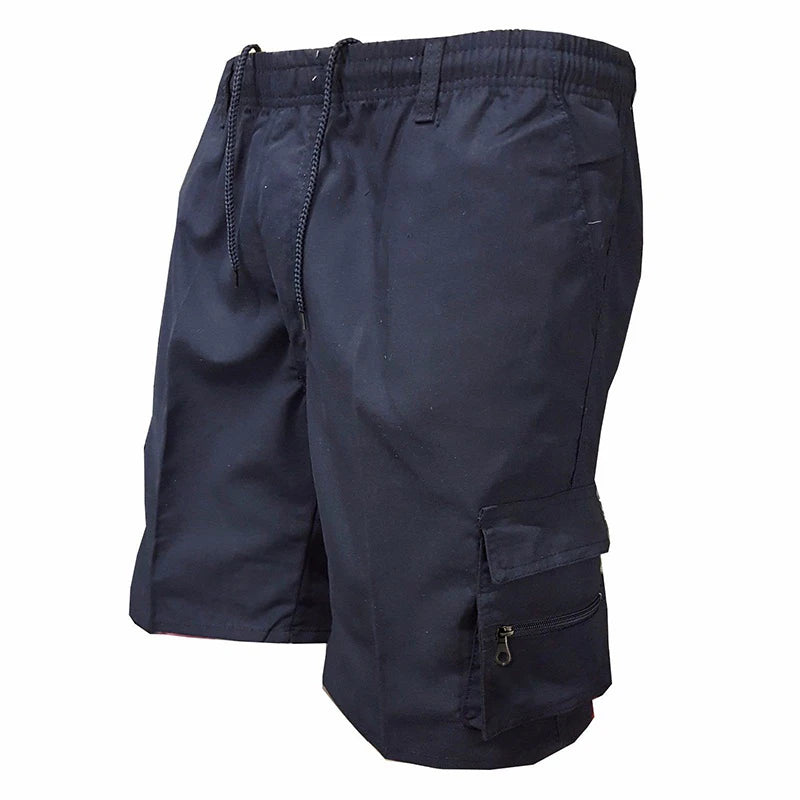 Pantalones cortos Cargo a la moda para hombre, pantalones tácticos para hombre, pantalones deportivos informales con bolsillos grandes, pantalones con paneles Cargo de talla grande para hombre