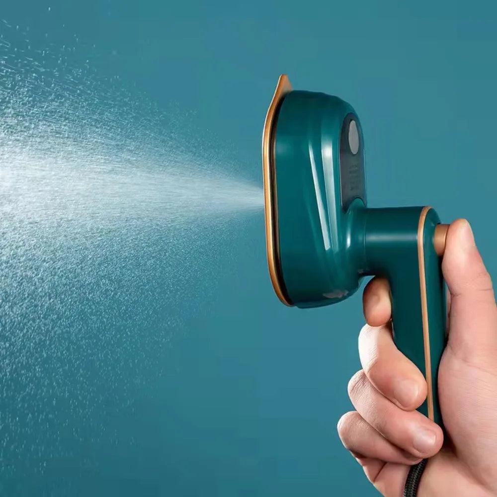 Mini Plancha de Vapor Giratoria Portátil, Generador de Vapor Doble Húmedo y Seco, Vaporizador de Ropa Portátil para el Hogar y Viajes, Plancha Colgante