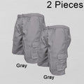 Pantalones cortos Cargo a la moda para hombre, pantalones tácticos para hombre, pantalones deportivos informales con bolsillos grandes, pantalones con paneles Cargo de talla grande para hombre